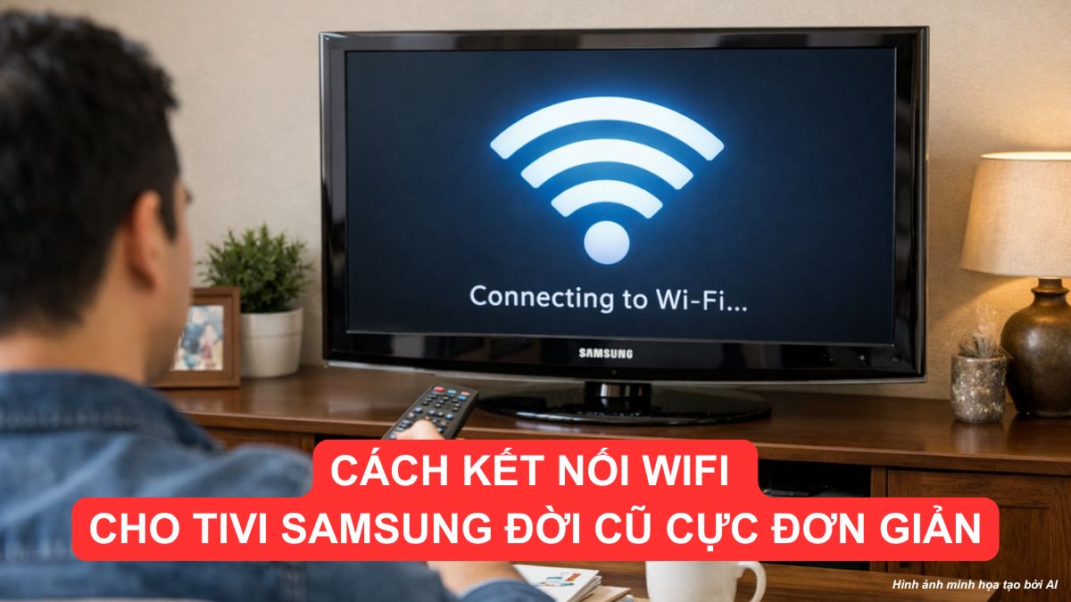 Cách kết nối WiFi cho tivi Samsung đời cũ cực đơn giản